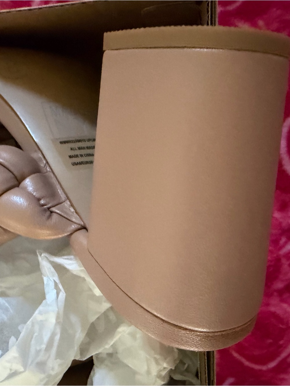 ❤️Madden NYC Women's Tan Braided Slide Sandals Size 8 New - Picture 5 of 9
